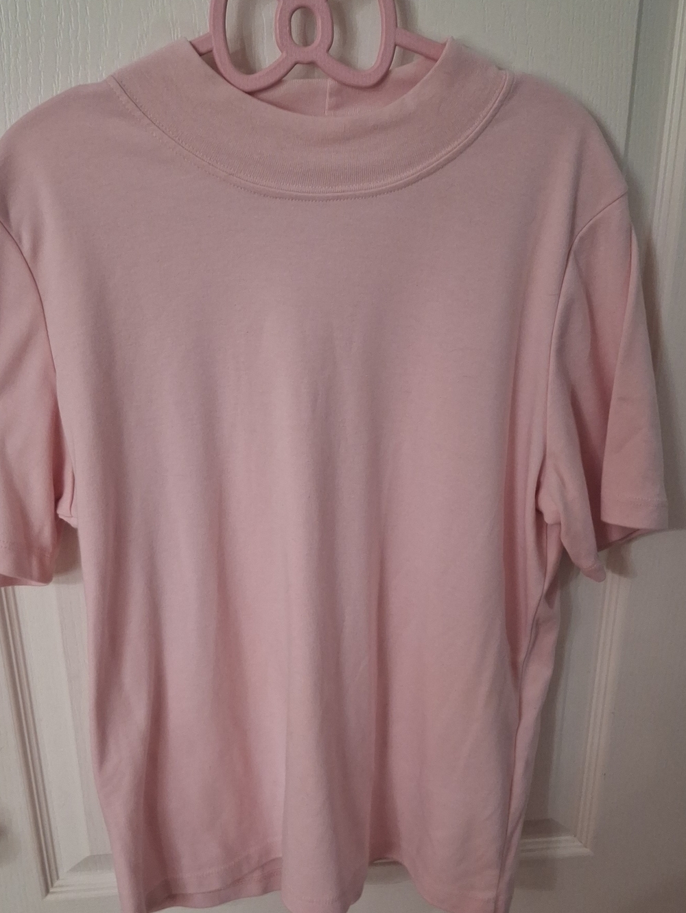 Allison Daley Dusty Pink Short Sleeve Mock Neck Top – Size Large